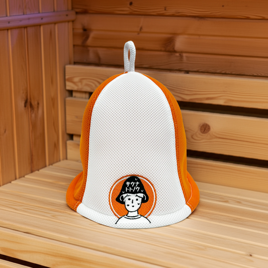 サウナトトノウのロゴ入りサウナハット